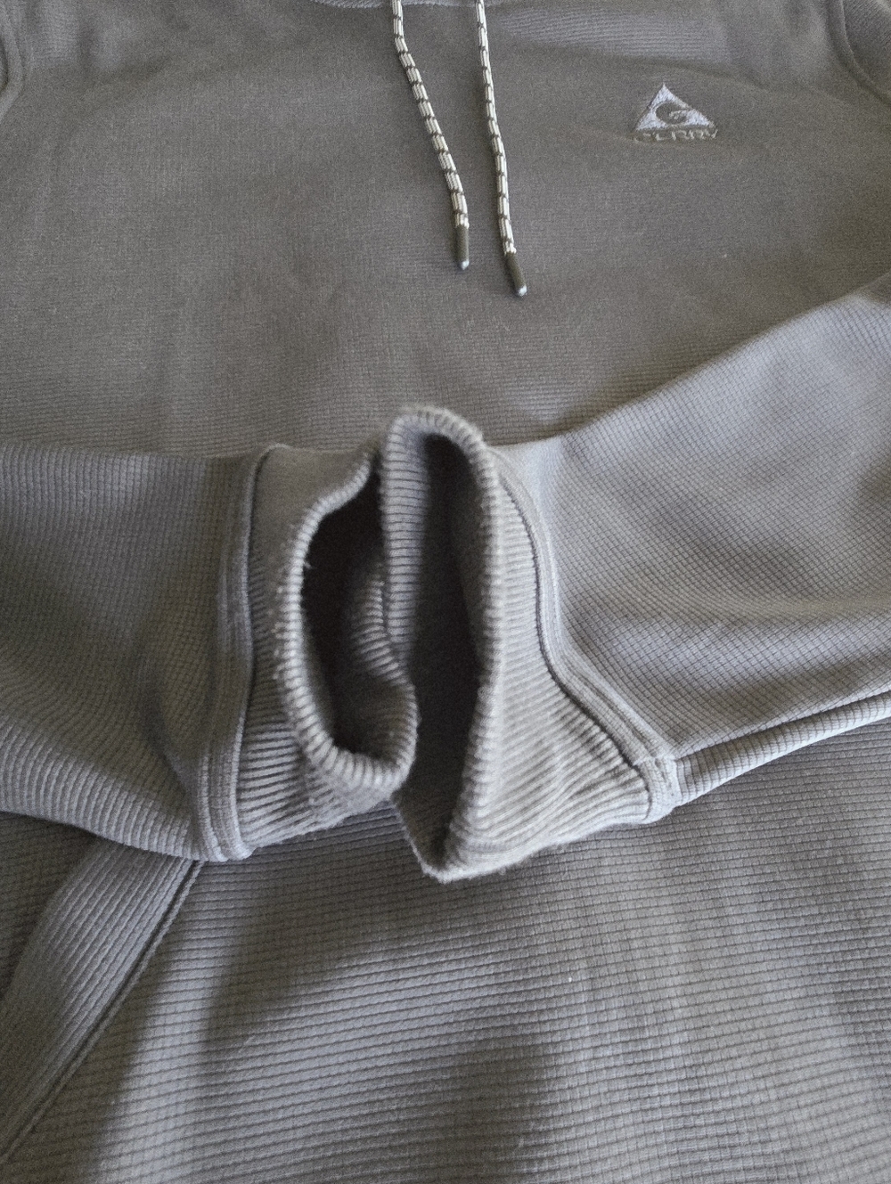Gerry Performance Waffle Pullover Hoodie M Fleece Lined Pocket Travel Layers